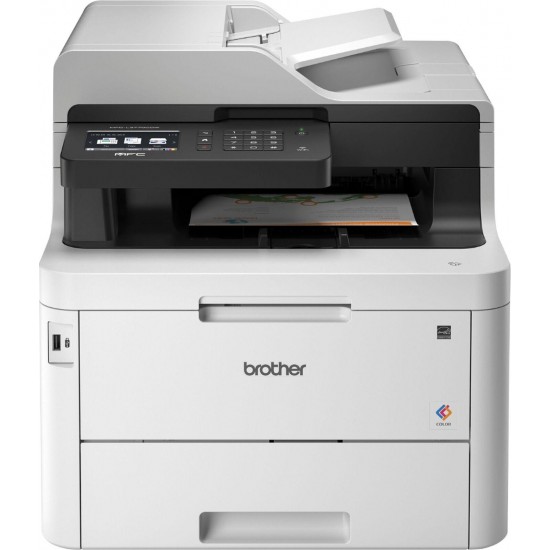 Brother - MFC-L3770CDW Wireless Color All-In-One Laser Printer - White