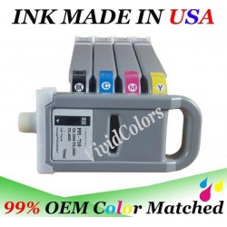 5 PK PFI-710 Ink Set Compatible For Canon ImagePROGRAF TX-2000 TX-3000 TX-4000