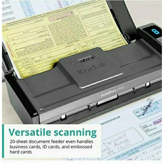 Kodak ScanMate i940 Scanner 1960988 NEW! Smart Touch Technology Compact Design..