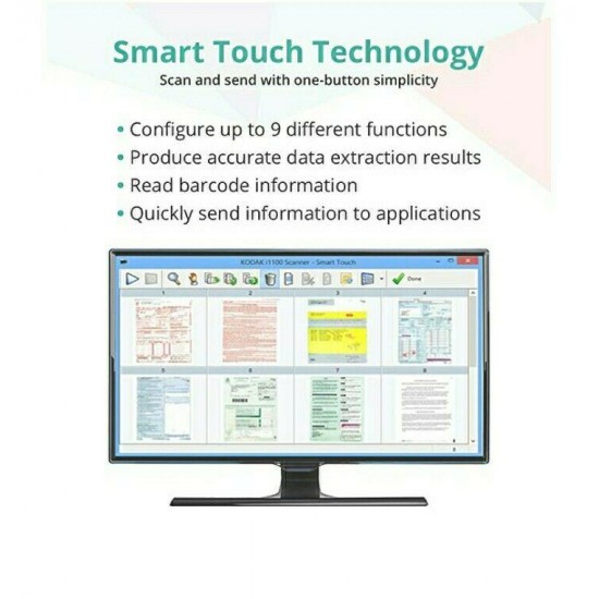 Kodak ScanMate i940 Scanner 1960988 NEW! Smart Touch Technology Compact Design..