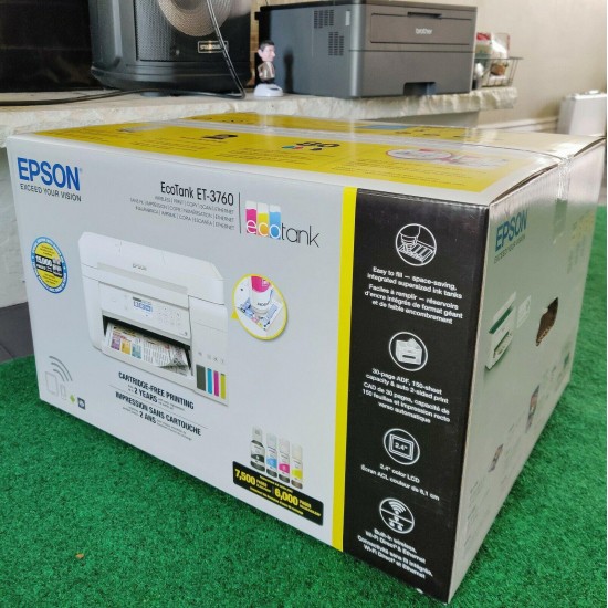 New Epson EcoTank ET-3760 Special Edition Wireless Printer