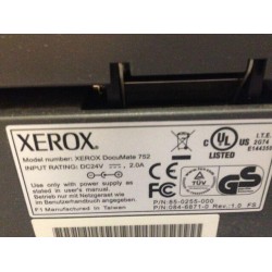 Xerox DocuMate 3640 Flatbed Scanner and Monitor and key board