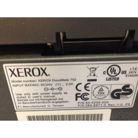 Xerox DocuMate 3640 Flatbed Scanner and Monitor and key board