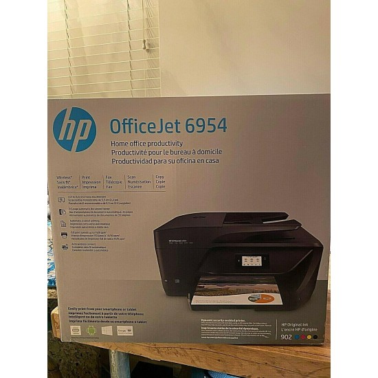 Brand New HP OfficeJet 6954 All In One Wireless Photo Printer Copy Scan Fax