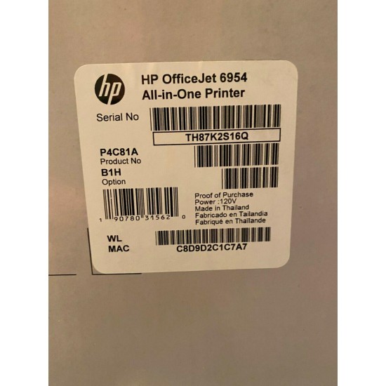 Brand New HP OfficeJet 6954 All In One Wireless Photo Printer Copy Scan Fax