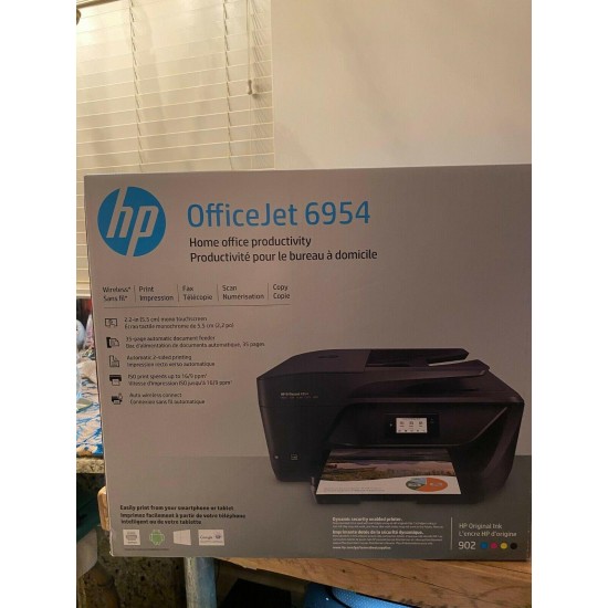 Brand New HP OfficeJet 6954 All In One Wireless Photo Printer Copy Scan Fax