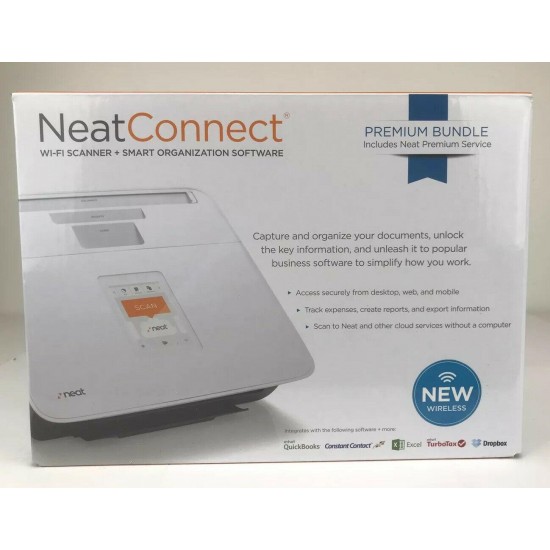 Neat Connect NC-1000 Premium Touch Screen WiFi Scanner~Smart Organize Software