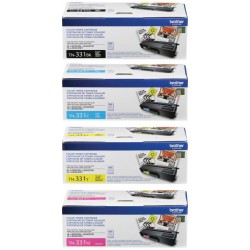 BROTHER TN331BK TN331C TN331Y TN331M TONER SET (4-PACK) HL-L8250CDN HL-L8350CDW