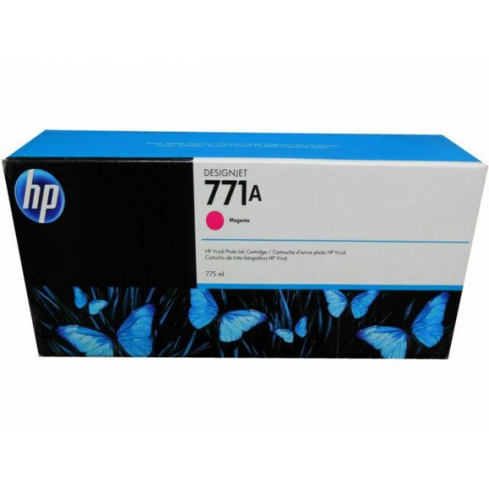 GENUINE HP 771A MAGENTA INK CART B6Y17A 775ML DESIGNJET EXP 2/22/2022