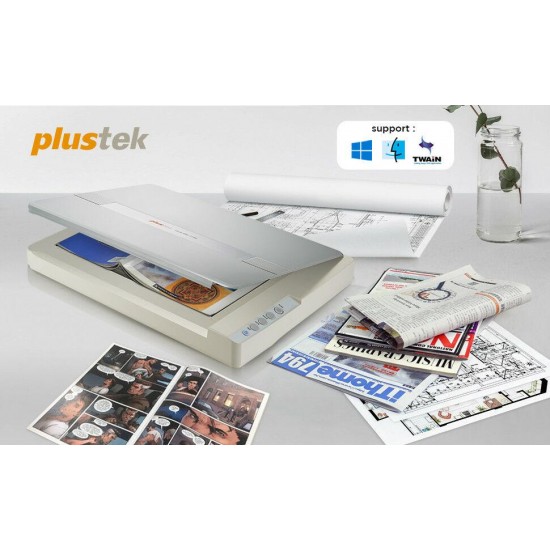 Plustek A3 Scanner OS1180 Large for 11.69 x 17 Flatbed  Mac and PC SEE VIDEO