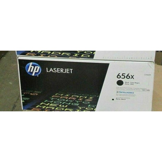 NEW GENUINE FACTORY SEALED HP CF460X BLACK TONER CARTRIDGE 656X MINT