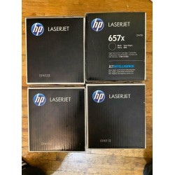 Genuine HP 657X  Set of 4 CF470X, CF471X, CF472X, CF473X Toner Cartridges Sealed