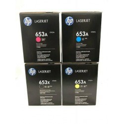 BRAND NEW SET OF HP  653A 653X CF321A CF322A, CF323A CF320X EXACTLY AS PICTURED