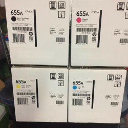 GENUINE OEM HP 655A CF450A CF451A CF452A CF453A TONER SET M652/3, 81/2 FAST SHIP