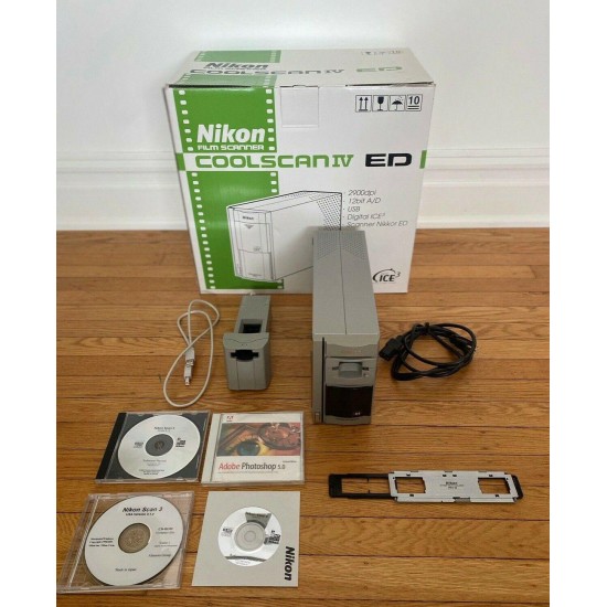 *NIKON CoolScan IV 4 ED LS-40 LS40 35mm Flim & Slide Scanner* Original Box/Discs