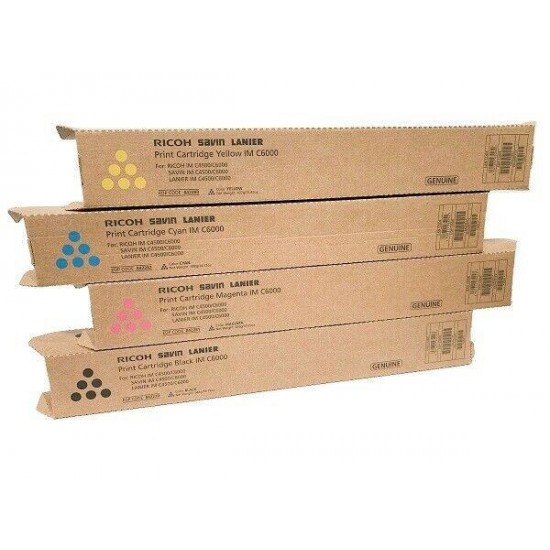 Genuine Ricoh Savin Lanier Toner SET IMC6000 C4500  842279 842280 842281 842282