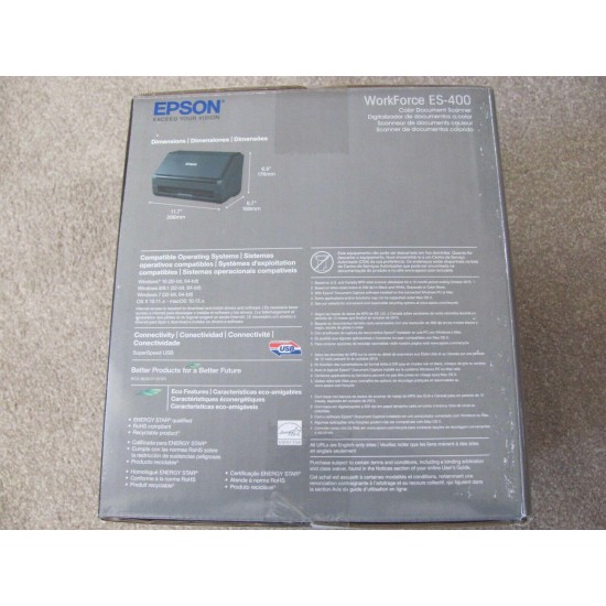 Brand New Epson WorkForce ES-400 Duplex Document Scanner