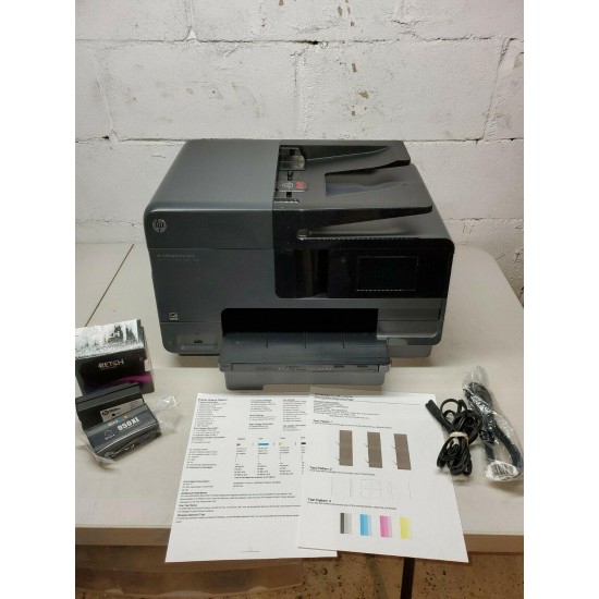 HP Officejet Pro 8610 All-In-One Full/Extra Ink! Only 1625 Pages! Fax/Scan/Copy