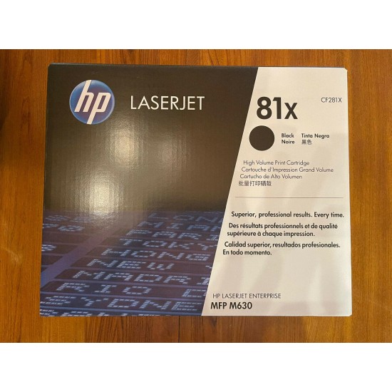 HP 81X Laserjet High Volume Toner Cartridge Brand New