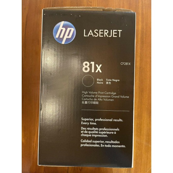 HP 81X Laserjet High Volume Toner Cartridge Brand New