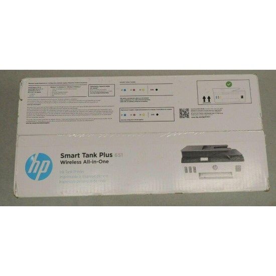 HP Smart Tank Plus 651 Thermal Inkjet All-In-One Printer - White