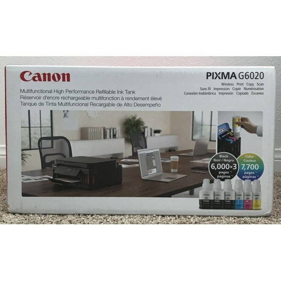 Canon PIXMA G6020 All-in-One Color Inkjet Wireless Printer