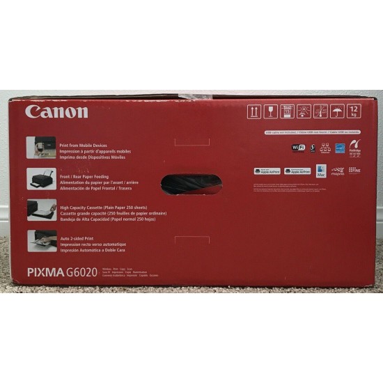 Canon PIXMA G6020 All-in-One Color Inkjet Wireless Printer