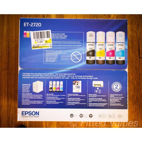 Epson EcoTank ET-2720 All-In-One Supertank Color Printer (White) - NEW SHIPS NOW