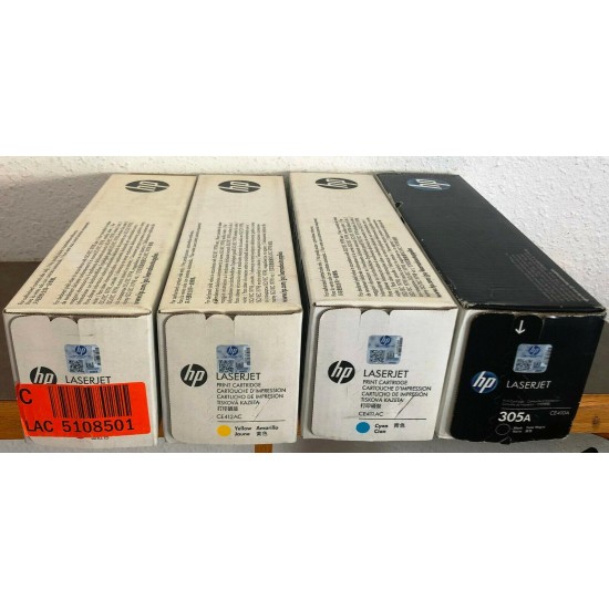 GENUINE HP 305A TONER SET Black & Color - CE410A CE411A CE412A CE413A M375 M475