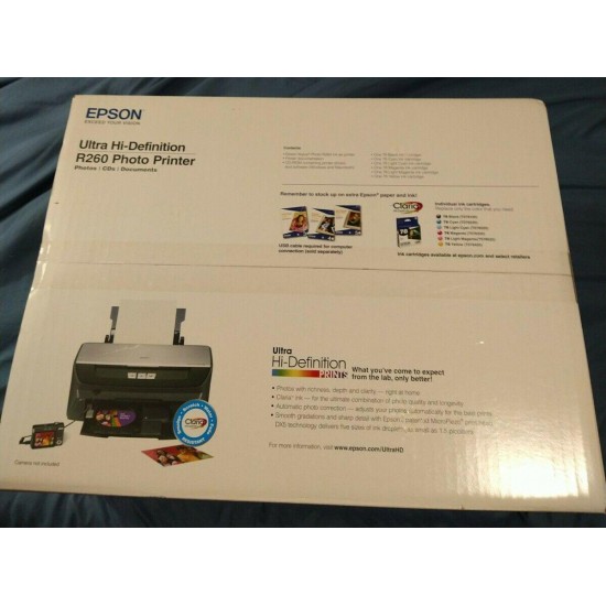 New Sealed Epson Stylus Photo Ultra Hi-Definition R260 Digital Inkjet Printer