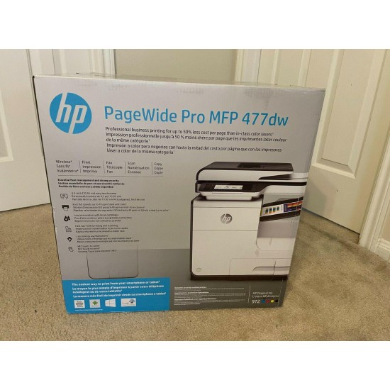 HP PageWide Pro 477dw Multifunction Printer | Print, Copy, Scan, Fax | D3Q20A