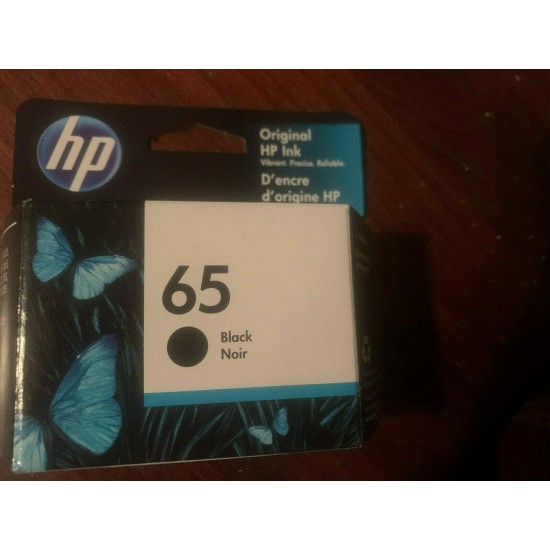 New 10 Pack HP 65 Black Ink Cartridges N9K02AN Expiration 2022