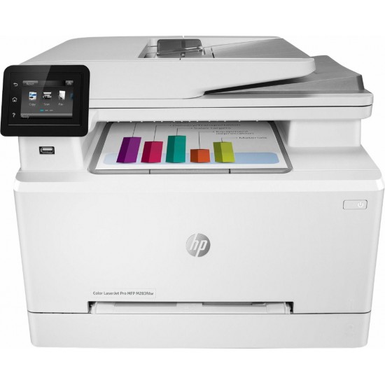 HP - LaserJet Pro M283fdw Wireless Color All-In-One Laser Printer - White