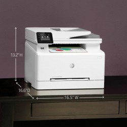 HP - LaserJet Pro M283fdw Wireless Color All-In-One Laser Printer - White