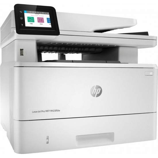 HP - LaserJet Pro MFP M428fdw Black-and-White All-In-One Laser Printer - White