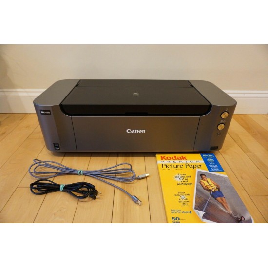 Canon PIXMA PRO-100 Inkjet Digital Photo Printer. With cables and photo paper!