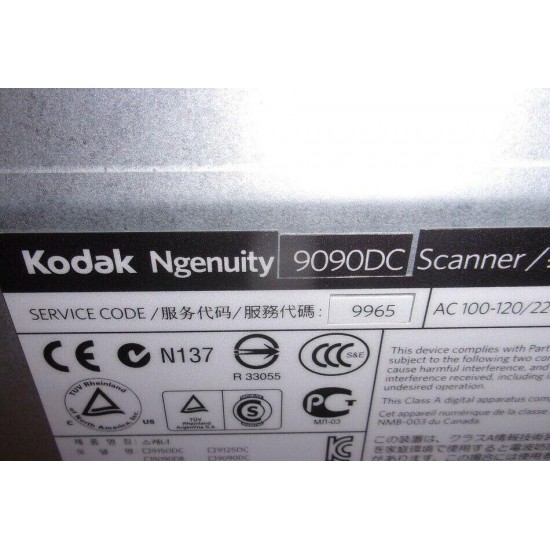 Kodak Ngenuity 9090DC Document Scanner SEE NOTES