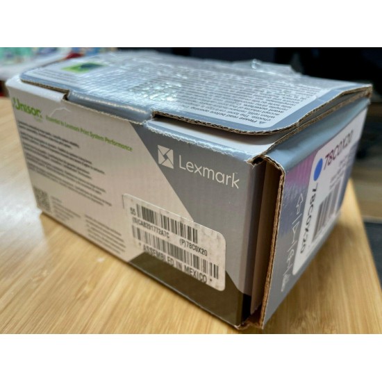 New Lexmark 78C0X20 Cyan Extra High Yield Toner Cartridge For CS421 CX421 CX522