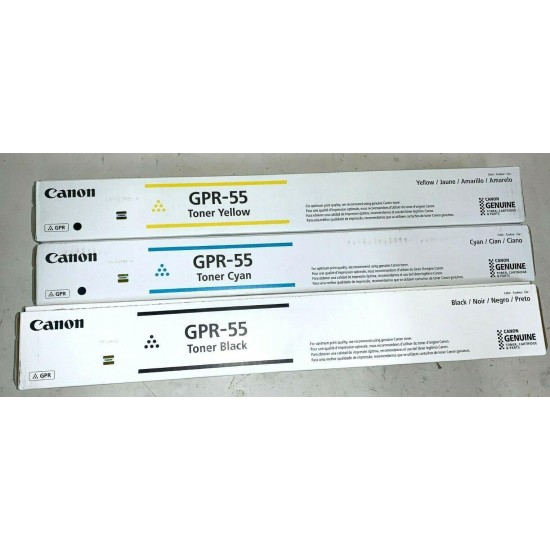 CANON GPR-55 Toner Cartridge Black Cyan Magenta Yellow  C5535i  C5540i  C5550i