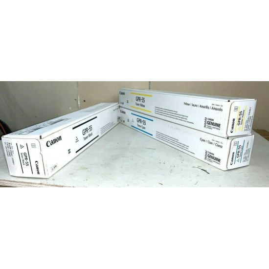 CANON GPR-55 Toner Cartridge Black Cyan Magenta Yellow  C5535i  C5540i  C5550i