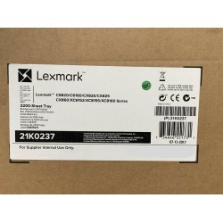 Lexmark 21K0237 2200-Sheet Tray, CS820/C6160/CX820/CX825/CX860/XC6152/XC8155