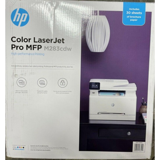 HP LaserJet Pro M283cdw Wireless Color Printer w/ 2-Sided Color Printing  7KW73A